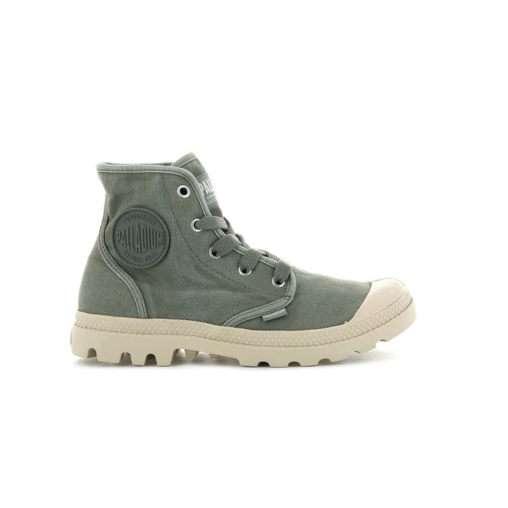 Dámské Boty Palladium Pampa Hi Olivy Zelené | CZ BFR-02C